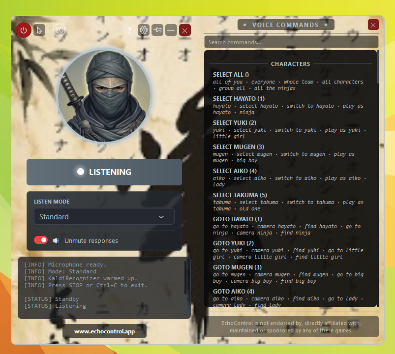 Shadow Tactics profile
