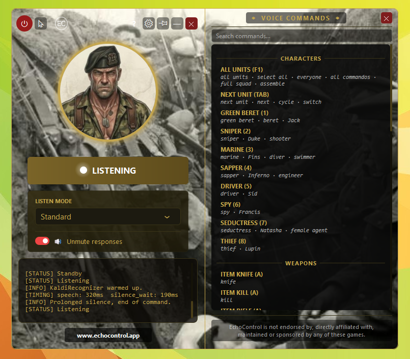 Commandos 2: Men of Courage profile
