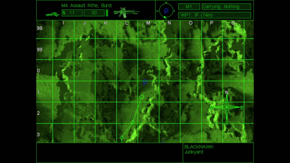 Delta Force tactical map opened by voice